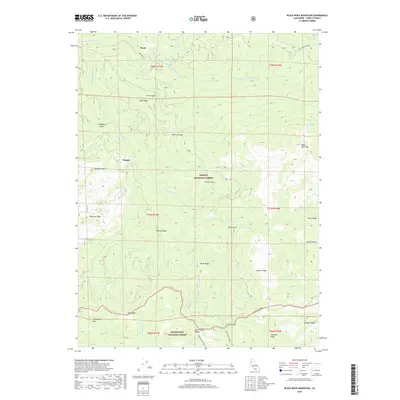 2018 Map of Black Rock Mountain, 2018 Print