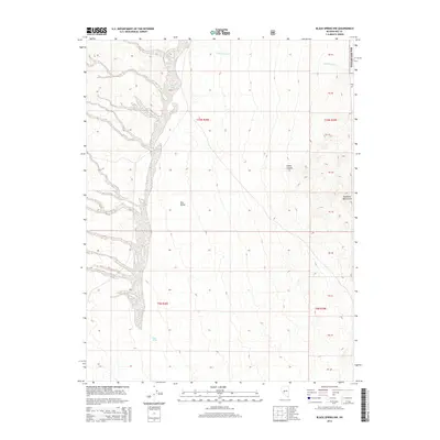 2014 Map of Black Spring NW, 2014 Print