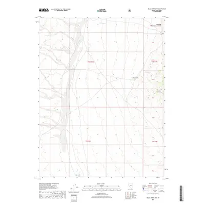 2018 Map of Black Spring NW, 2018 Print
