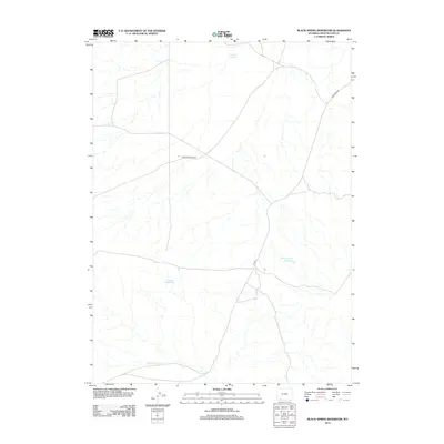 2012 Map of Black Spring Reservoir, 2012 Print