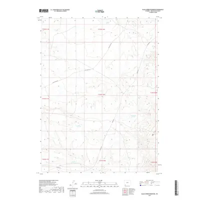 2017 Map of Black Spring Reservoir, 2017 Print