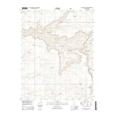 2014 Map of Black Steer Canyon, 2014 Print