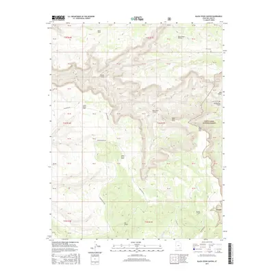 2017 Map of Black Steer Canyon, 2017 Print