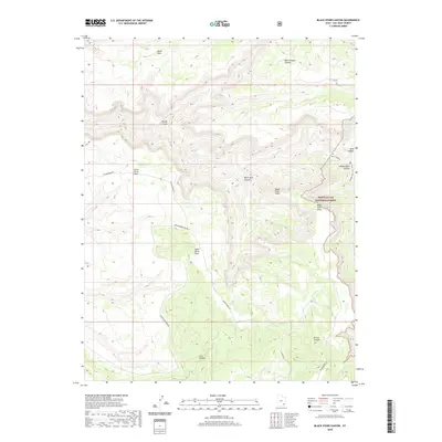 2020 Map of Black Steer Canyon, 2020 Print