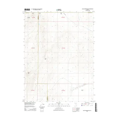 2014 Map of Black Warrior Peak, 2014 Print
