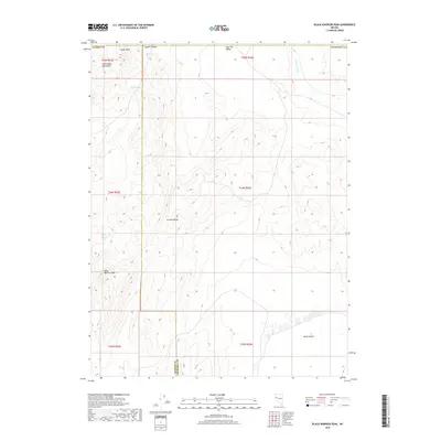 2018 Map of Black Warrior Peak, 2018 Print