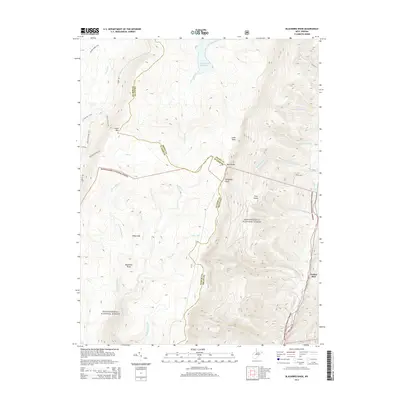 2014 Map of Blackbird Knob, 2014 Print