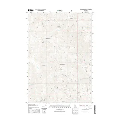 2013 Map of Blackbird Mountain, 2013 Print