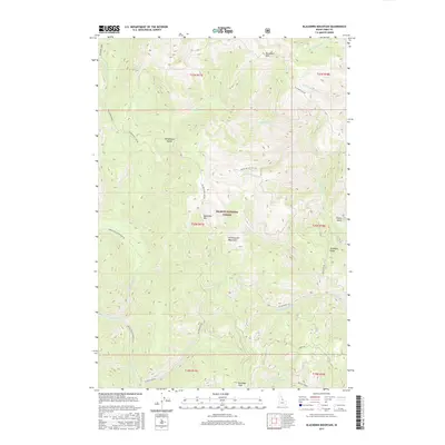 2017 Map of Blackbird Mountain, 2017 Print