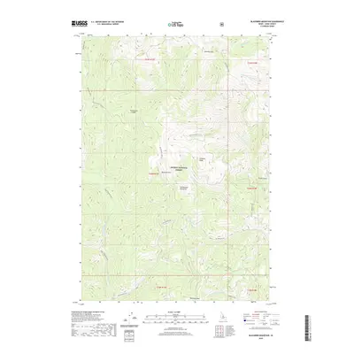 2020 Map of Blackbird Mountain, 2020 Print