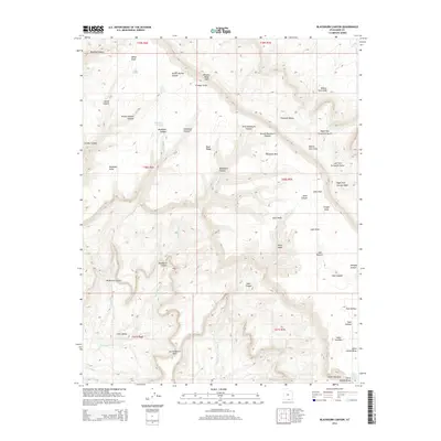 2014 Map of Blackburn Canyon, 2014 Print