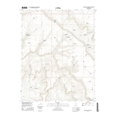 2017 Map of Blackburn Canyon, 2017 Print