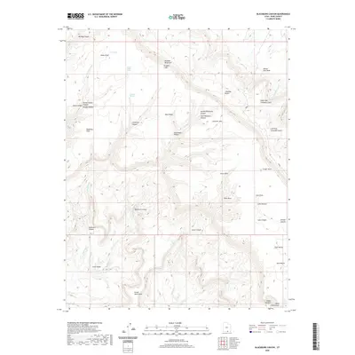 2020 Map of Blackburn Canyon, 2020 Print