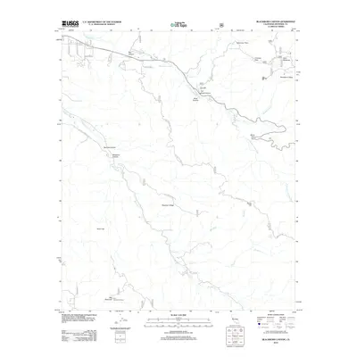 2012 Map of Blackburn Canyon, 2012 Print