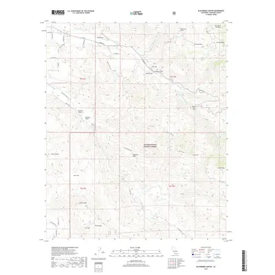 2018 Map of Blackburn Canyon, 2018 Print