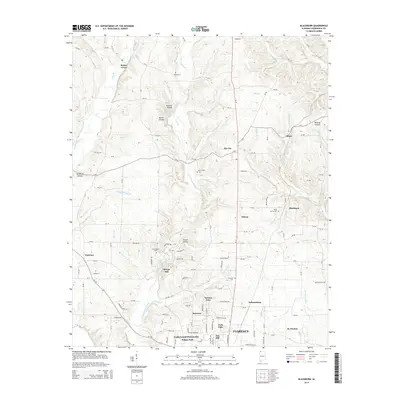 2014 Map of Blackburn, 2014 Print