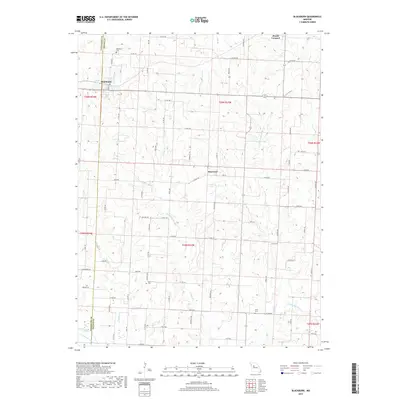 2017 Map of Blackburn, 2017 Print
