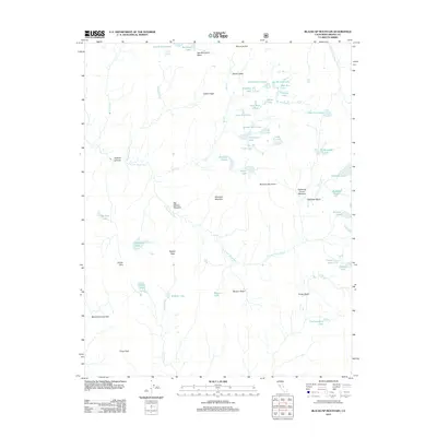 2012 Map of Blackcap Mountain, 2012 Print