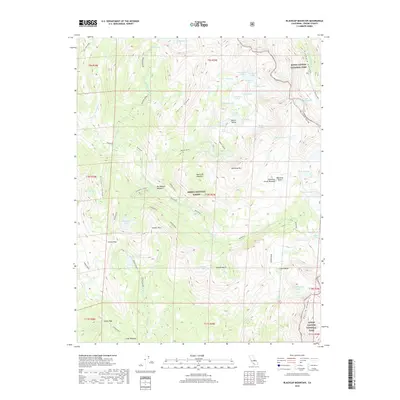 2018 Map of Blackcap Mountain, 2018 Print