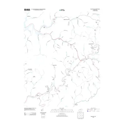2013 Map of Blackey, 2013 Print