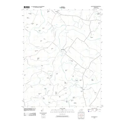 2010 Map of Blackford, 2010 Print