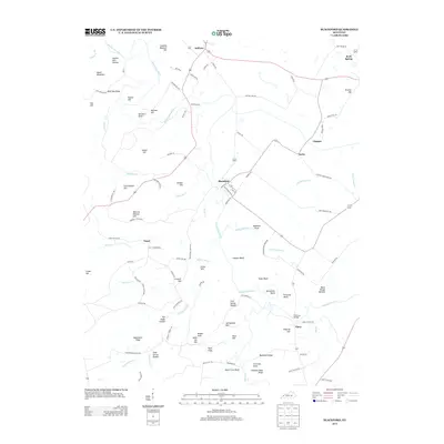 2013 Map of Blackford, 2013 Print