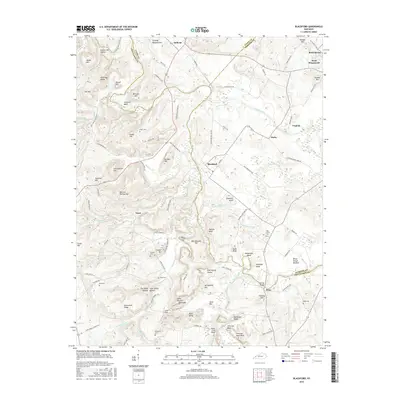 2016 Map of Blackford, 2016 Print
