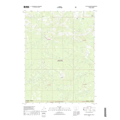 2017 Map of Blackhall Mountain, 2017 Print
