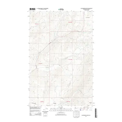 2014 Map of Blackhorse Canyon, 2014 Print