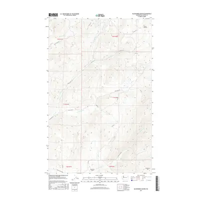2017 Map of Blackhorse Canyon, 2017 Print