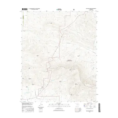 2016 Map of Blackjack Ridge, 2016 Print