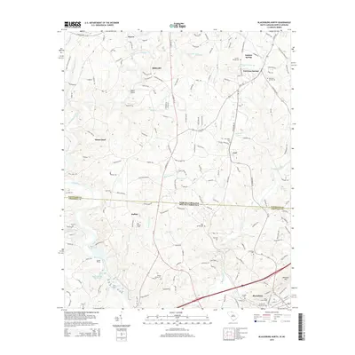 2014 Map of Blacksburg North, 2014 Print