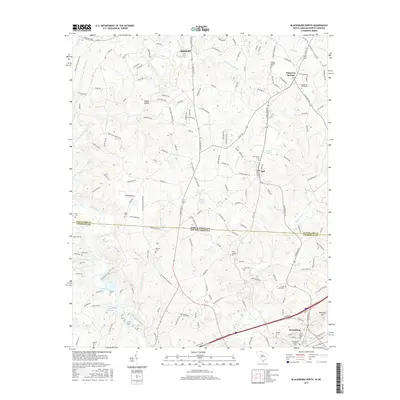 2017 Map of Blacksburg North, 2017 Print