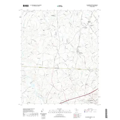 2020 Map of Blacksburg North, 2020 Print
