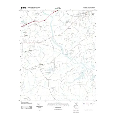 2011 Map of Blacksburg South, 2011 Print