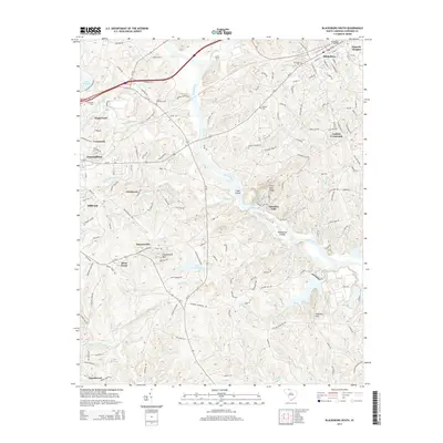 2014 Map of Blacksburg South, 2014 Print