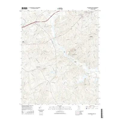 2017 Map of Blacksburg South, 2017 Print