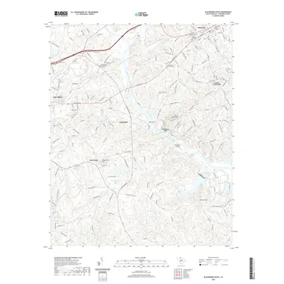 2020 Map of Blacksburg South, 2020 Print