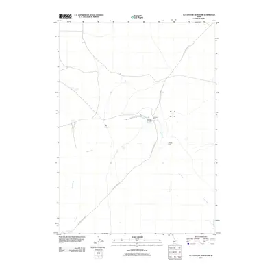 2010 Map of Blackstone Reservoir, 2010 Print