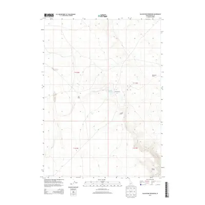 2013 Map of Blackstone Reservoir, 2013 Print