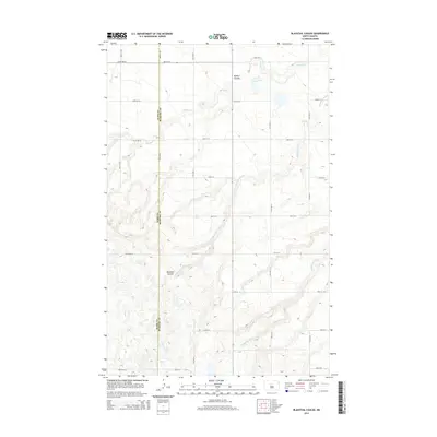 2014 Map of Blacktail Coulee, 2014 Print