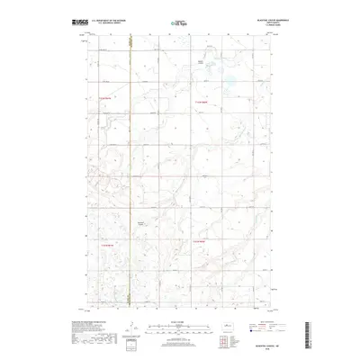 2018 Map of Blacktail Coulee, 2018 Print