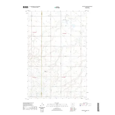 2020 Map of Blacktail Coulee, 2020 Print