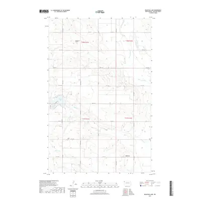 2017 Map of Blacktail Lake, 2017 Print