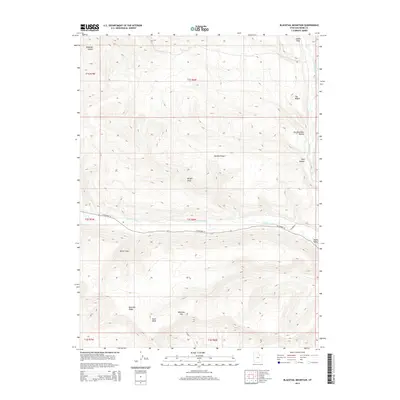 2014 Map of Blacktail Mountain, 2014 Print