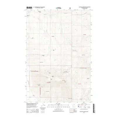 2014 Map of Blacktail Mountain, 2014 Print