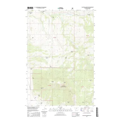2017 Map of Blacktail Mountain, 2017 Print