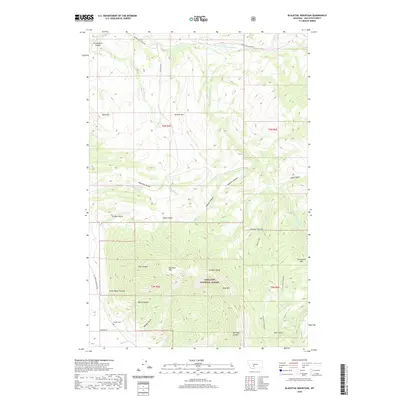 2020 Map of Blacktail Mountain, 2020 Print