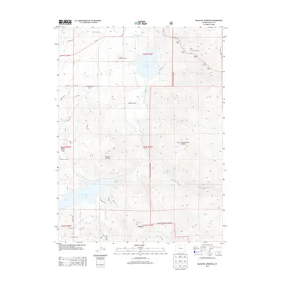 2013 Map of Blacktail Mountain, 2013 Print