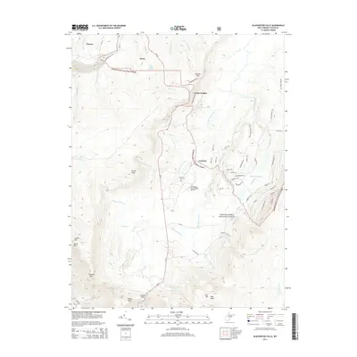 2014 Map of Blackwater Falls, 2014 Print